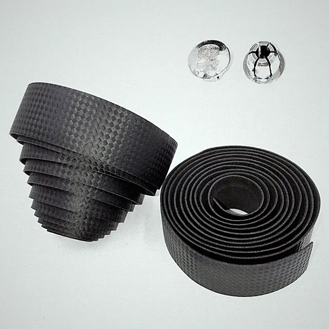 2 PCS EVA Bike Handlebar Tapes, Carbon Pattern Anti-Slip Wicking Bicycle Hand...