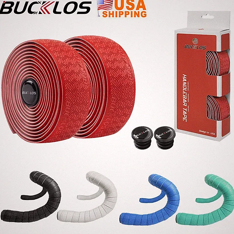 2Pcs Bicycle Handlebar Drop Bar Tape/Wrap Non-Slip PU+EVA Road Bike Tape Straps
