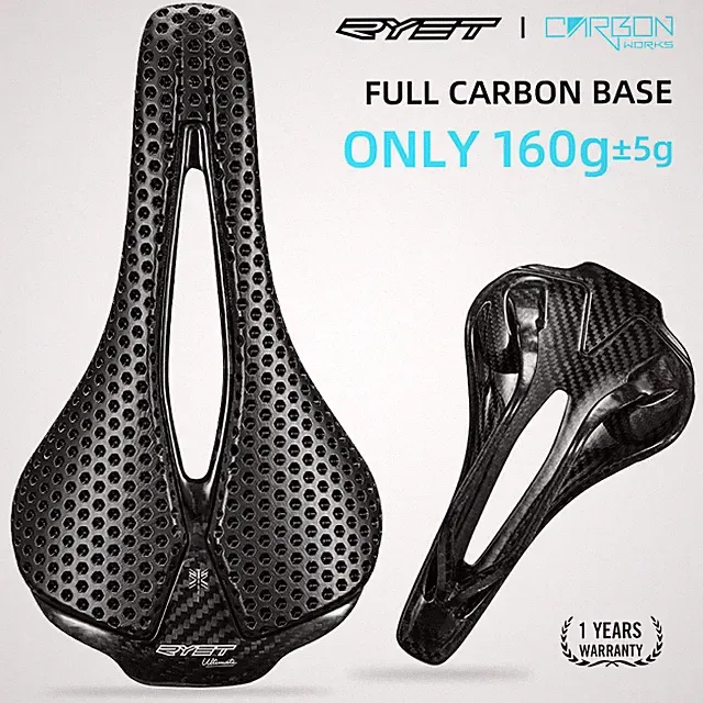 3D Printed 140mm Bicycle Saddle EVA Carbon Saddle Road Mountain Bike Seating