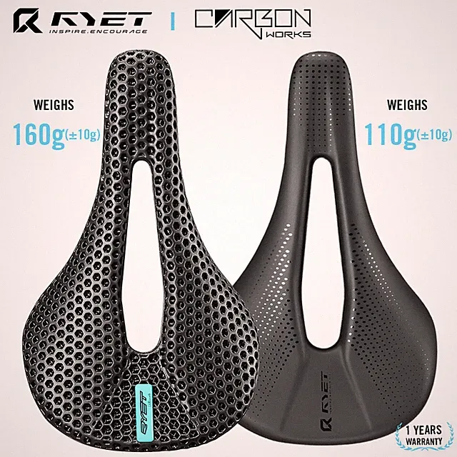 3D Printed Carbon Bike Saddle EVA Road MTB Racing Bicycle Seat Cushion 7x9mm