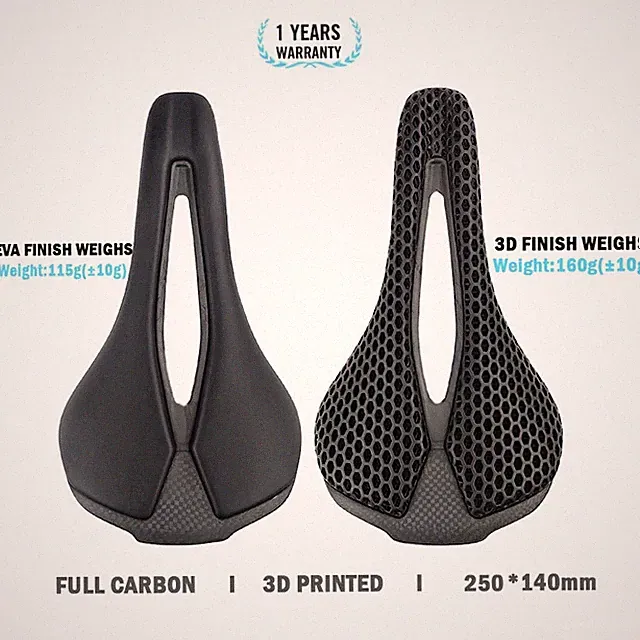 3D Printed Ultralight Bicycle Saddle Carbon Road Mountain Bike Seat Cushion