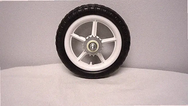 BICYCLE BLACK REAR WHEEL EVA PLASTIC 5-SPOKE for 12" Bikes