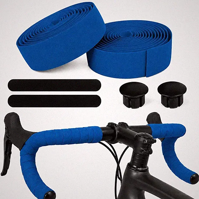 Bike Handlebar Tape EVA Bike Grip Tape for Road Bike 2 Rolls Blue