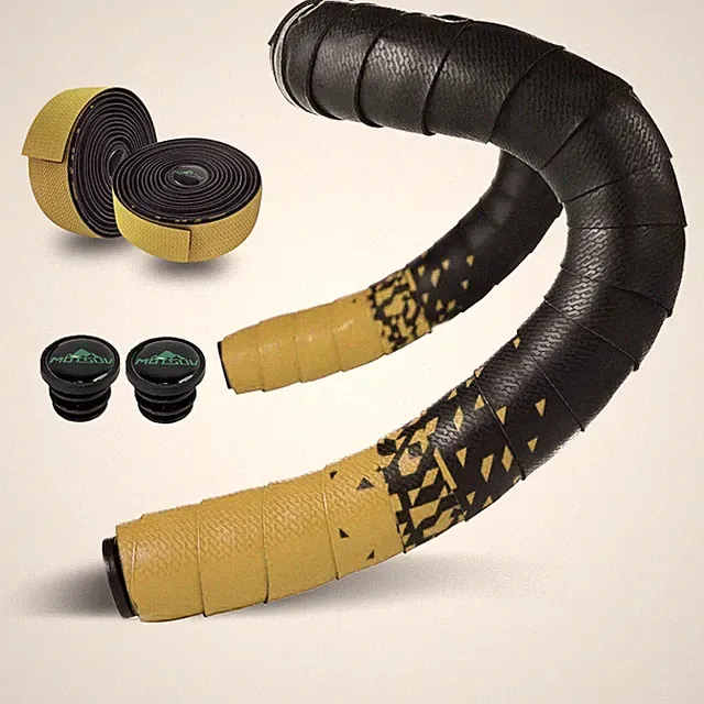 Bike Handlebar Tape,Road Bicycle Bar Tape, PU Leather + Eva,Gradient Color Cycli