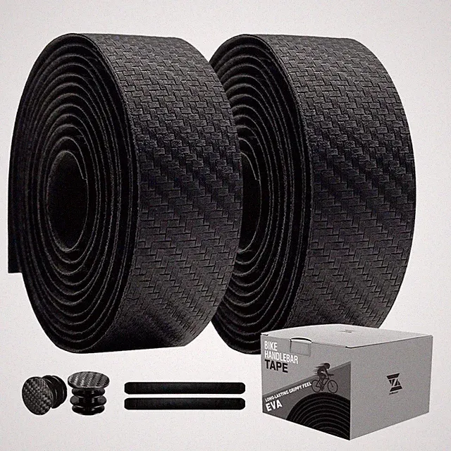 Black Bike Handlebar Tape NonSlip EVA Grip for Road & Mountain Cycling