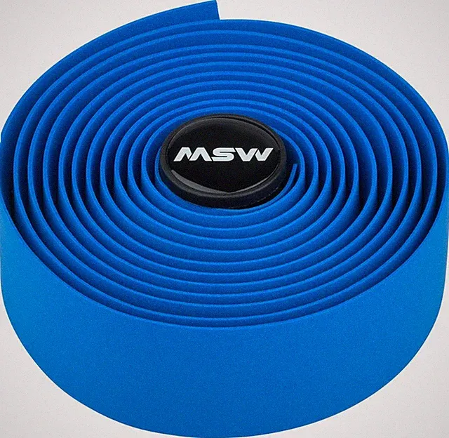 Blue MSW EVA Foam Bar Tape HBT-100 Easy Install Durable Road Gravel Fixie Bike