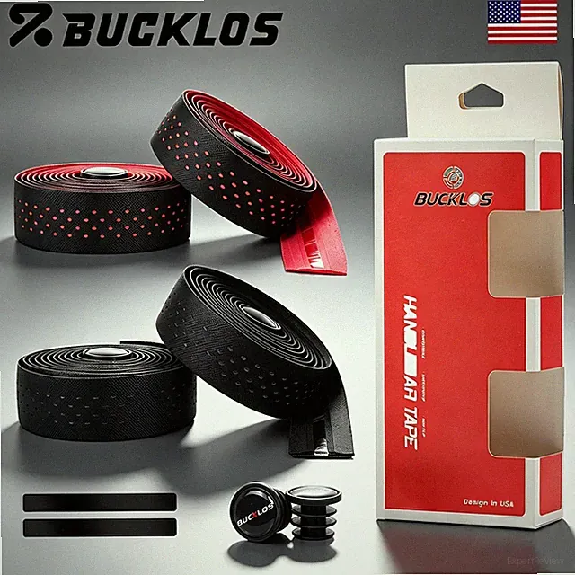BUCKLOS 1Pair MTB Handlebar Tape PU+EVA Breathable Rutschfestes Shock Absorption