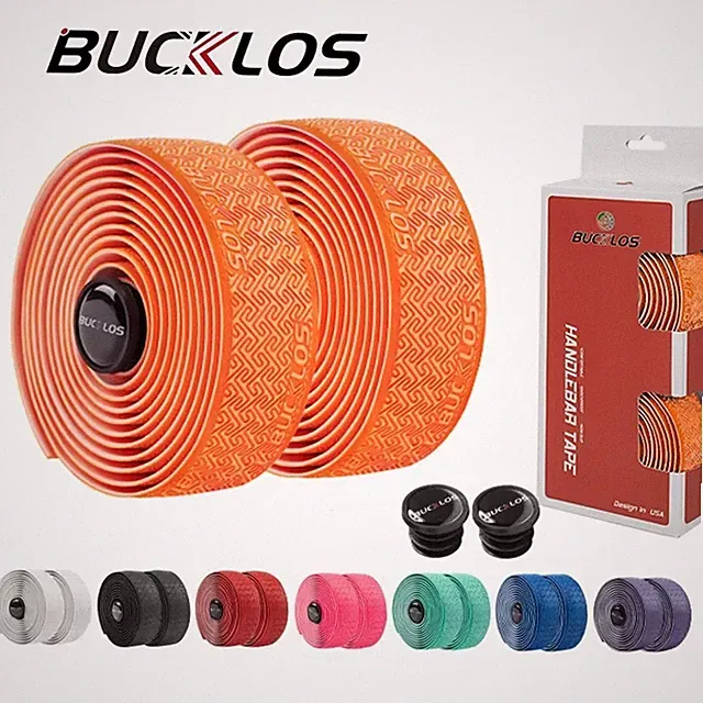 BUCKLOS MTB Bicycle Handlebar Tape PU+EVA Rutschfestes Shock Absorption 1Pair US