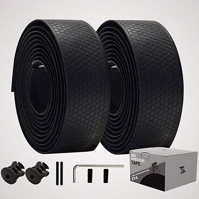 Comfortable Bike Handlebar Tape EVA Grip for Gravel & Road Cycling 2 Rolls