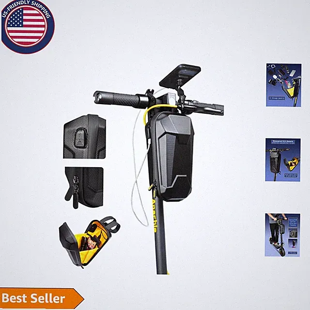 Electrifying Storage Solution: USB Charging Scooter Bag with Reflective Pockets