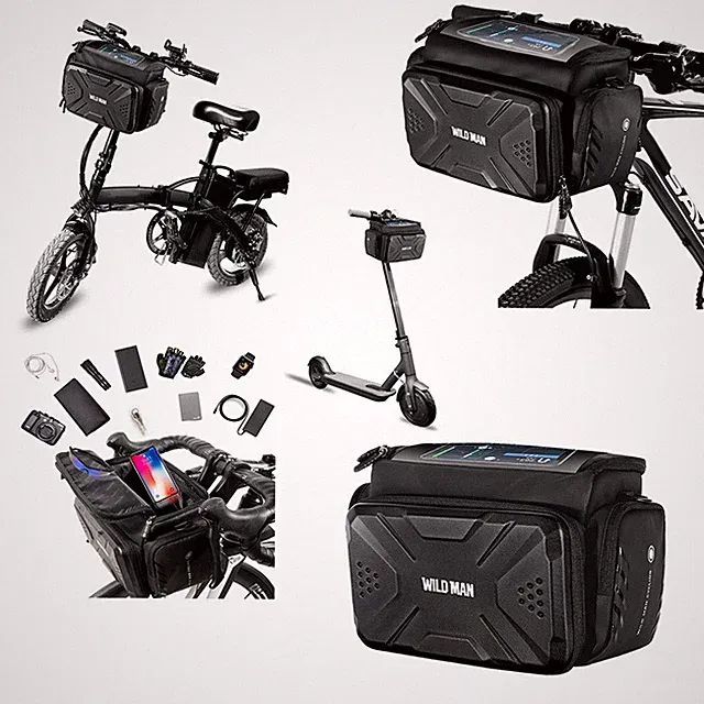 EVA hard shell bag+shoulder strap for bicycle/Motorized scooter/Folding bicycle