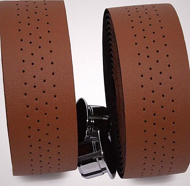 Handlebar Tape Luxury PU Leather Bar Tape Fixed Gear/Road Bike Bar Wrap 2 Plug