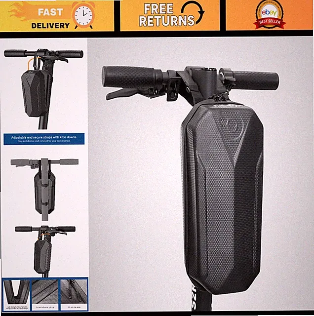 Large Capacity Scooter Handlebar Bag - Waterproof Storage for Electric Scooter/B