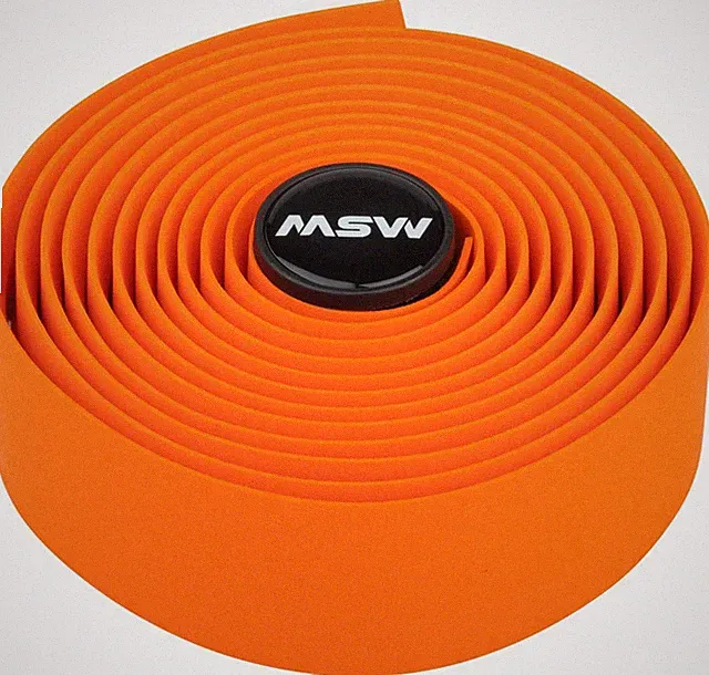Orange MSW EVA Foam Bar Tape HBT-100 Easy Install Durable Road Gravel Fixie Bike