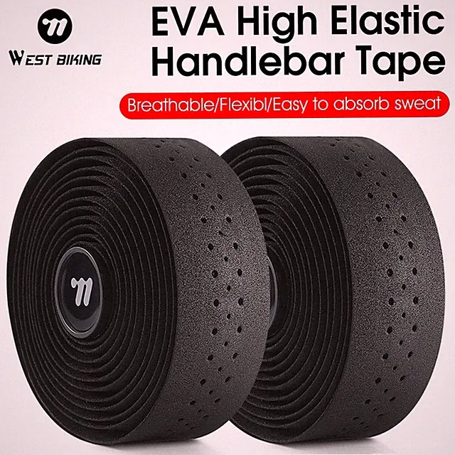 WEST BIKING Soft Bicycle Handlebar Tape PU EVA Road Bike Handle Bar Tape Strap