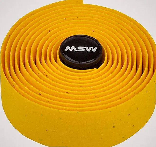 Yellow MSW EVA Foam Bar Tape HBT-100 Easy Install Durable Road Gravel Fixie Bike